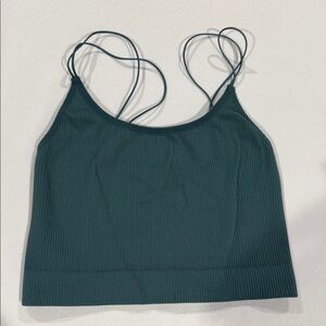 Sunday Best Teal Ribbed Camisole